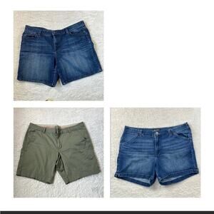 Clearance bundle lot of 3 pairs of shorts, 16 Lee, Natural Reflections, Sonoma
